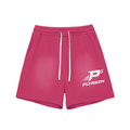 Sun Fade Raw Edge Cotton Shorts