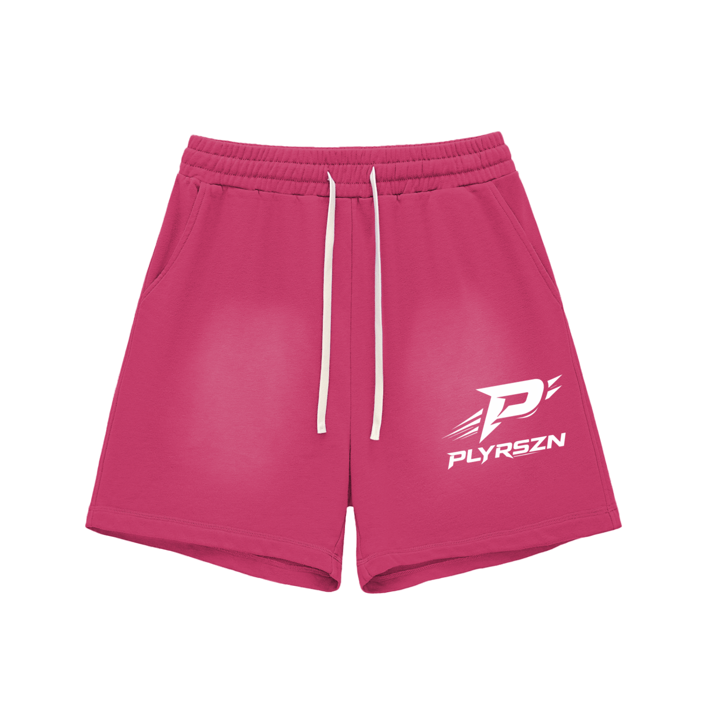 Sun Fade Raw Edge Cotton Shorts