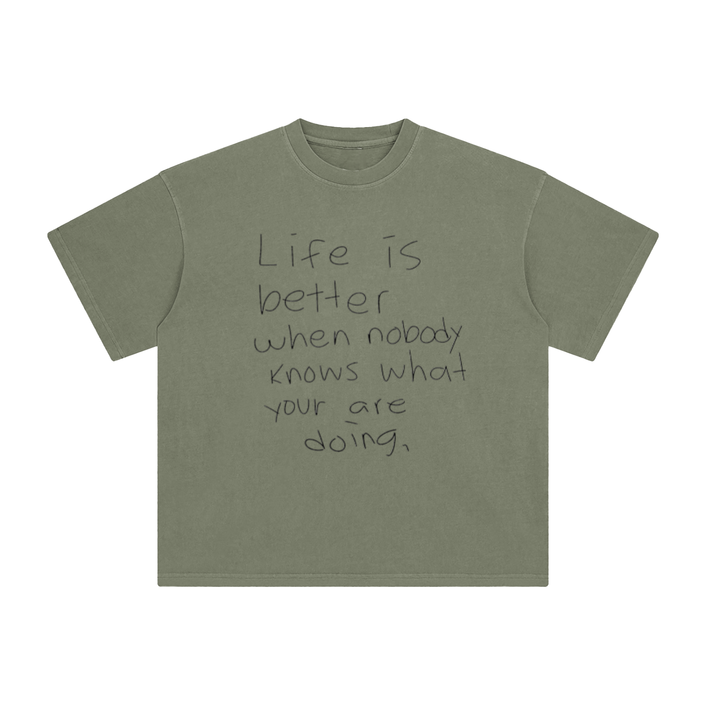 Enzyme Washed T-Shirt