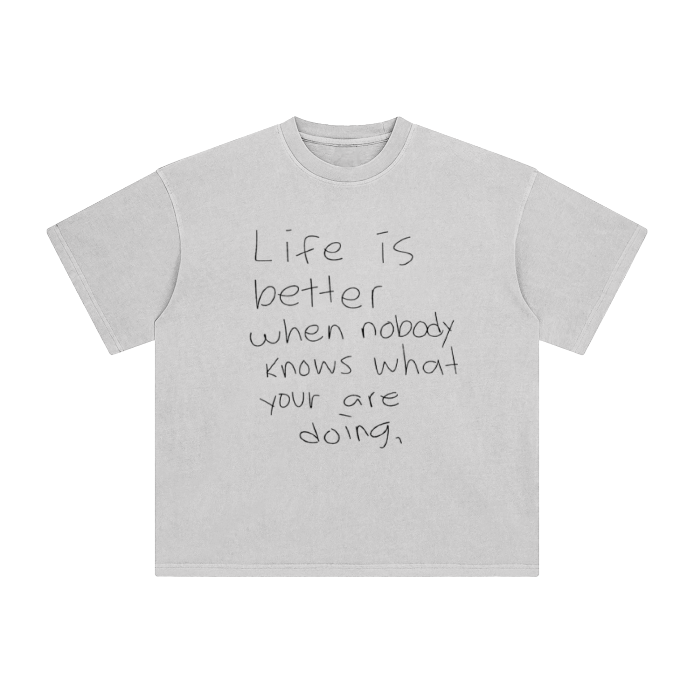 Enzyme Washed T-Shirt