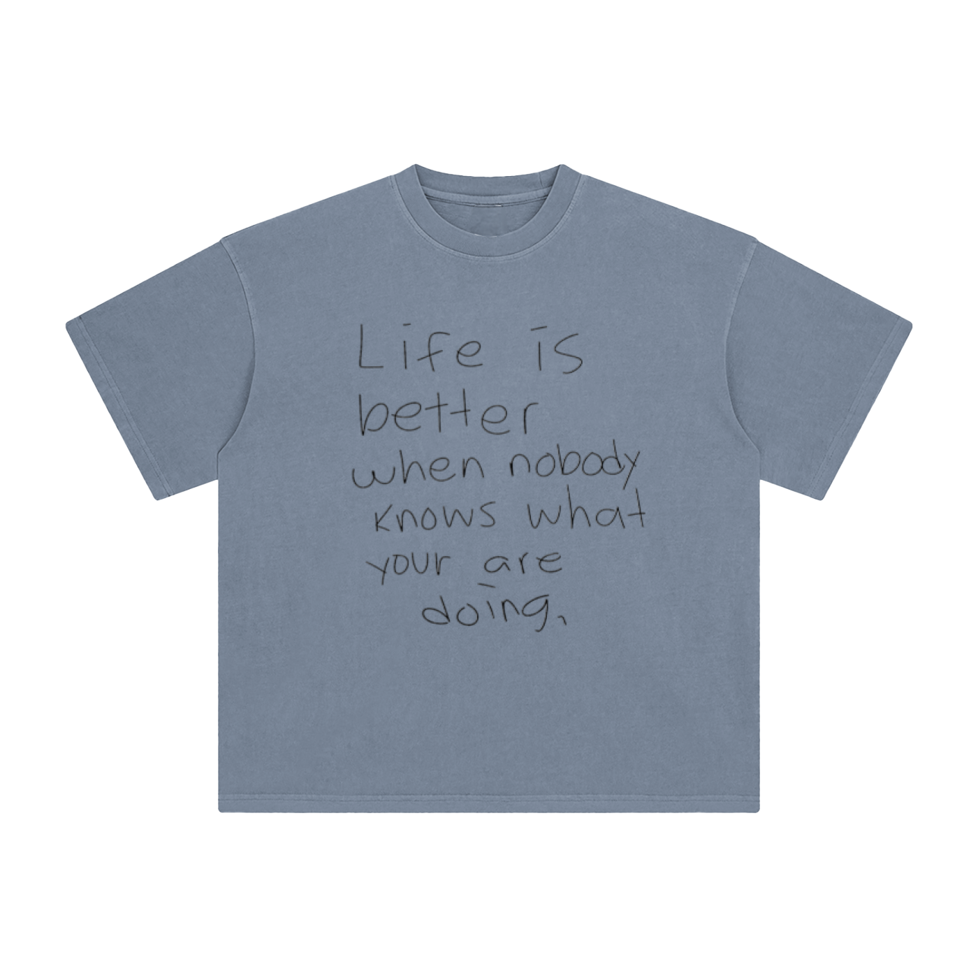 Enzyme Washed T-Shirt