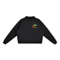 Essential Fleece Mock-Neck Crew Sweatshirt